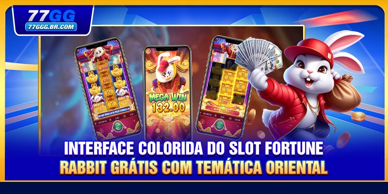 Interface colorida do slot Fortune Rabbit Grátis com temática oriental