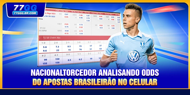 Torcedor analisando odds do apostas brasileirão no celular
